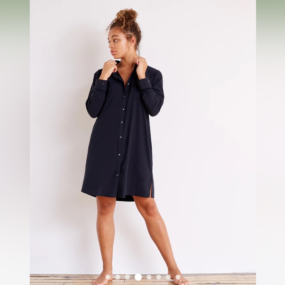 Aday - Midnight Back to Front Shirt Dress